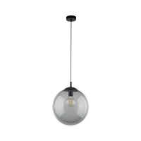 Lampe à suspendre verre fumé métal...