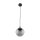 Suspension verre Boule Ø 30 cm Noir Gris E27 BRYCE