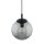 Suspension verre Boule Ø 30 cm Noir Gris E27 BRYCE