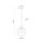 Suspension verre Boule Ø 30 cm Noir Gris E27 BRYCE