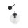 Applique Boule Abat-jour Verre L : 18 cm H : 45 cm E27