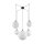 Suspension réglable L : max. 4 m verre métal 5x E27