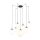 Suspension verre métal L : 400 cm réglable 7x E27 XXL