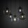 XXL Lampe à suspendre verre fumé H : 220 cm L : 400 cm réglable