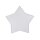 Lampe de plafond chambre denfant étoile L : 45 cm tissu blanc gris 2x E27