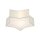 Lampe de plafond chambre denfant étoile L : 45 cm tissu blanc gris 2x E27