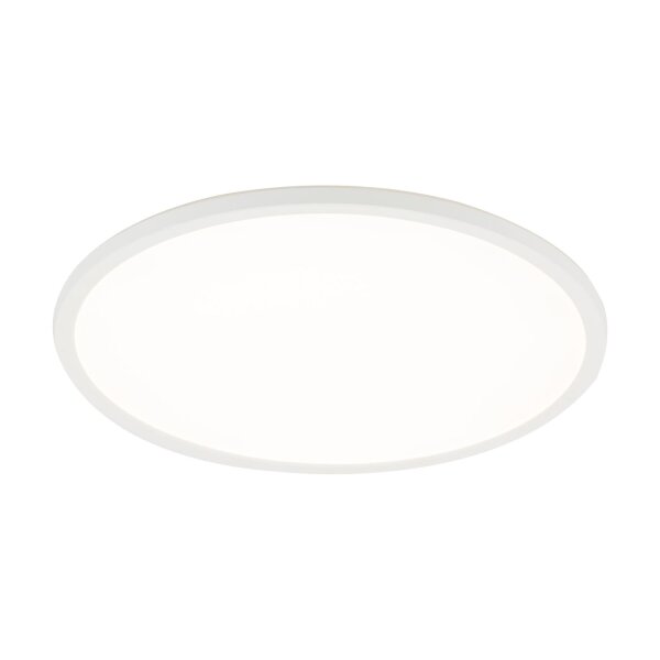 Plafonnier LED dimmable IP54 40 cm rond blanc 3 modes déclairage