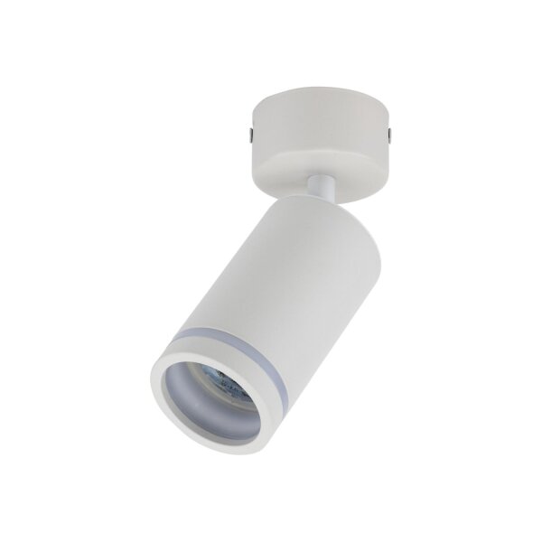 Plafonnier blanc Ø 5,5 cm H : max. 13,5 cm GU10 Métal