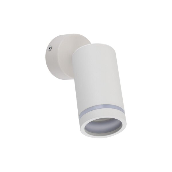 Plafonnier blanc Ø 5,5 cm H : max. 13,5 cm GU10 Métal