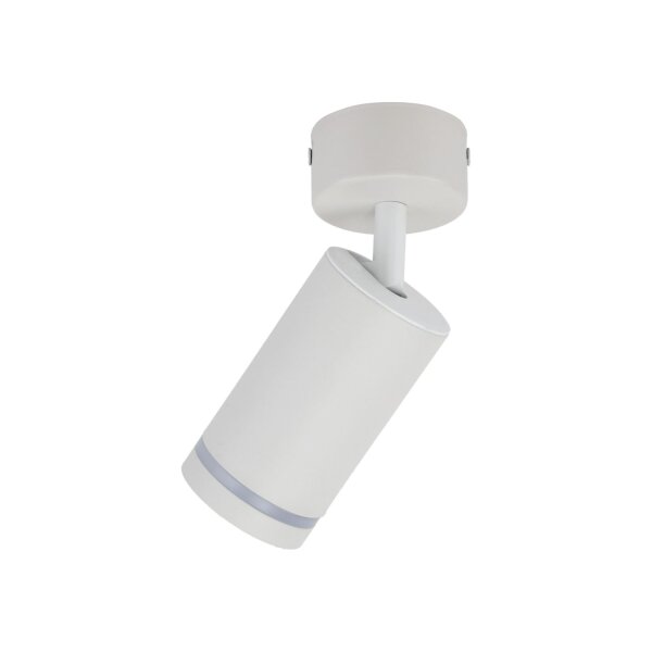 Plafonnier blanc Ø 5,5 cm H : max. 13,5 cm GU10 Métal