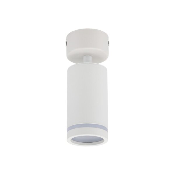 Plafonnier blanc Ø 5,5 cm H : max. 13,5 cm GU10 Métal