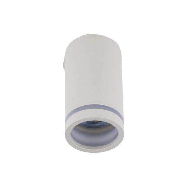 Plafonnier blanc Ø 5,5 cm H : max. 13,5 cm GU10 Métal