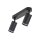 Spot de plafond en métal 43,5cm de long noir 2 flammes GU10