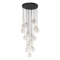 Lampe à suspendre verre métal Ø 52...