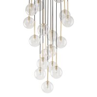 Lampe à suspendre verre métal Ø 52...