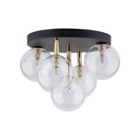Lampe de plafond verre m&eacute;tal &Oslash; 35 cm petit...