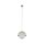 Lampe à suspendre métal verre D : 27cm H : max. 160cm Beige Blanc E27
