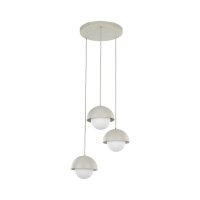 Lampe à suspendre 3 flammes métal verre G9...