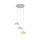 Lampe à suspendre 3 flammes métal verre G9 beige blanc DEVIN