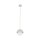 Lampe à suspendre Verre Métal Ø 17 cm Beige Blanc G9 Boule Abat-jour