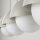 Suspension allongée 80cm beige blanc 4-flamme G9 verre métal
