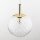 Lampe à suspendre verre Abat-jour sphérique Ø 14 cm rond en or G9