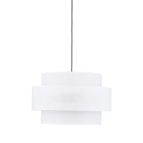 Suspension Tissu Blanc Ø 50 cm H : max. 160 cm 3x E27