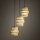 Suspension Jute Métal E27 H : max 145cm 3-flamme Boho