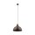 Suspension Marron Métal Bois D : 34 cm rond E27 Retro