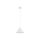 Lampe à suspendre métal E27 D : 19 cm rond H : max. 155 cm blanc