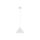 Lampe à suspendre métal E27 D : 19 cm rond H : max. 155 cm blanc