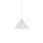Lampe à suspendre métal E27 D : 19 cm rond H : max. 155 cm blanc