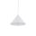 Lampe à suspendre métal E27 D : 19 cm rond H : max. 155 cm blanc