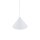 Lampe à suspendre métal E27 D : 19 cm rond H : max. 155 cm blanc