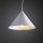 Lampe à suspendre métal E27 D : 19 cm rond H : max. 155 cm blanc