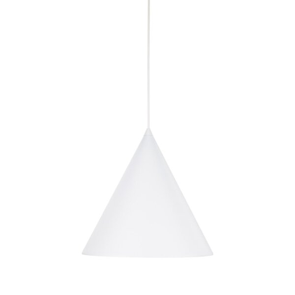 Suspension en métal D : 32 cm H : max. 165 cm Blanc E27