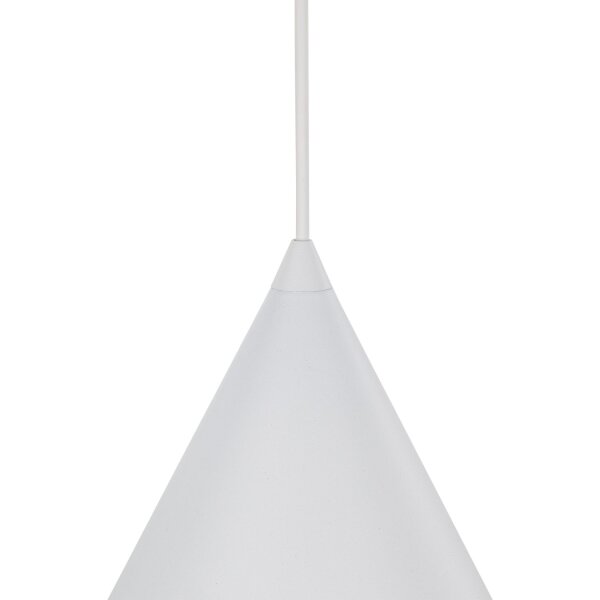 Suspension en métal D : 32 cm H : max. 165 cm Blanc E27