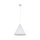 Suspension en métal D : 32 cm H : max. 165 cm Blanc E27