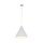 Suspension en métal D : 32 cm H : max. 165 cm Blanc E27