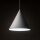 Suspension en métal D : 32 cm H : max. 165 cm Blanc E27