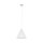 Suspension Blanc Métal Ø 25 cm H : max. 160 cm E27 Retro