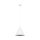 Suspension Blanc Métal Ø 25 cm H : max. 160 cm E27 Retro