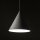 Suspension Blanc Métal Ø 25 cm H : max. 160 cm E27 Retro