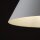 Suspension Blanc Métal Ø 25 cm H : max. 160 cm E27 Retro