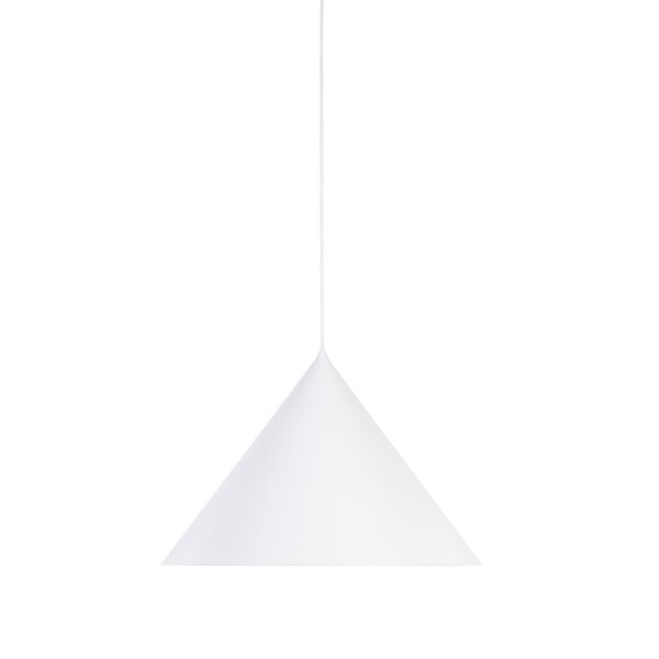 Lampe à suspendre métal blanc Ø 50 cm H : max. 170 cm E27 Retro