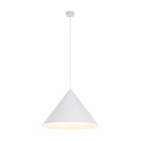 Lampe à suspendre métal blanc Ø 50...