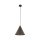 Lampe à suspendre métal brun H : max. 1,6 m Ø 25 cm E27 Retro