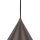 Lampe à suspendre métal brun H : max. 1,6 m Ø 25 cm E27 Retro