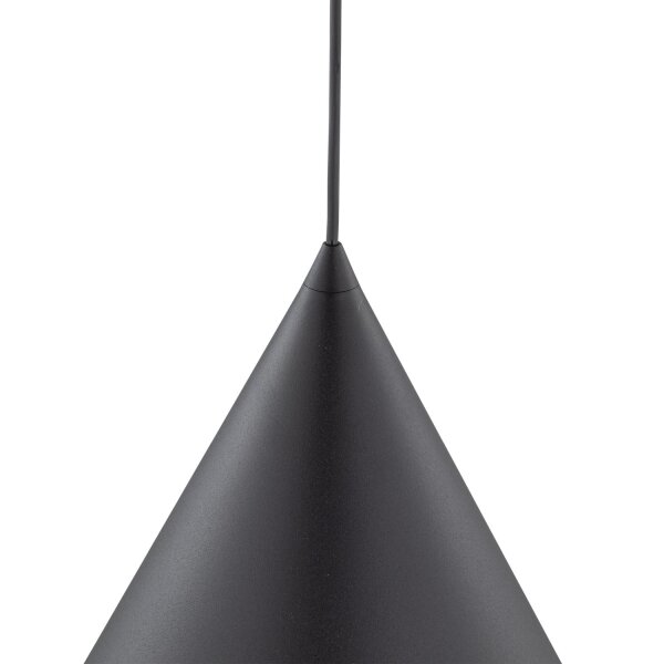 Suspension noire métal E27 Ø 32 cm H : max. 165 cm