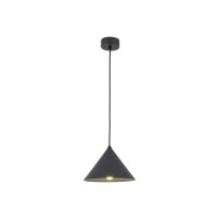 Lampe à suspendre noire ronde Ø 19 cm E27...